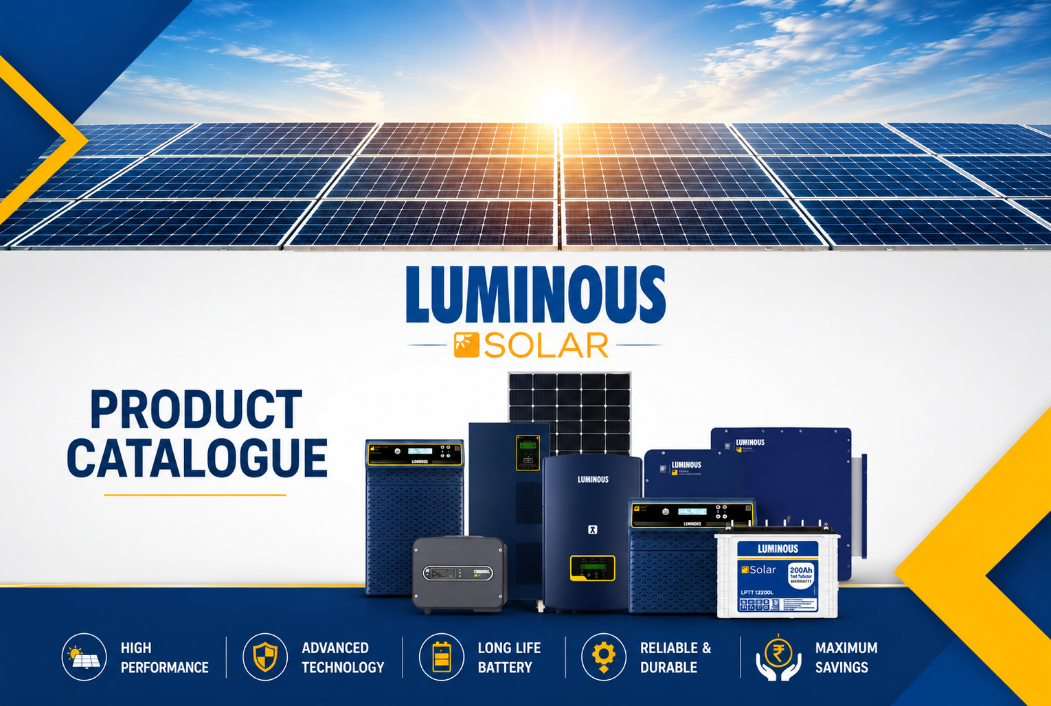 Luminous solar product catalogue