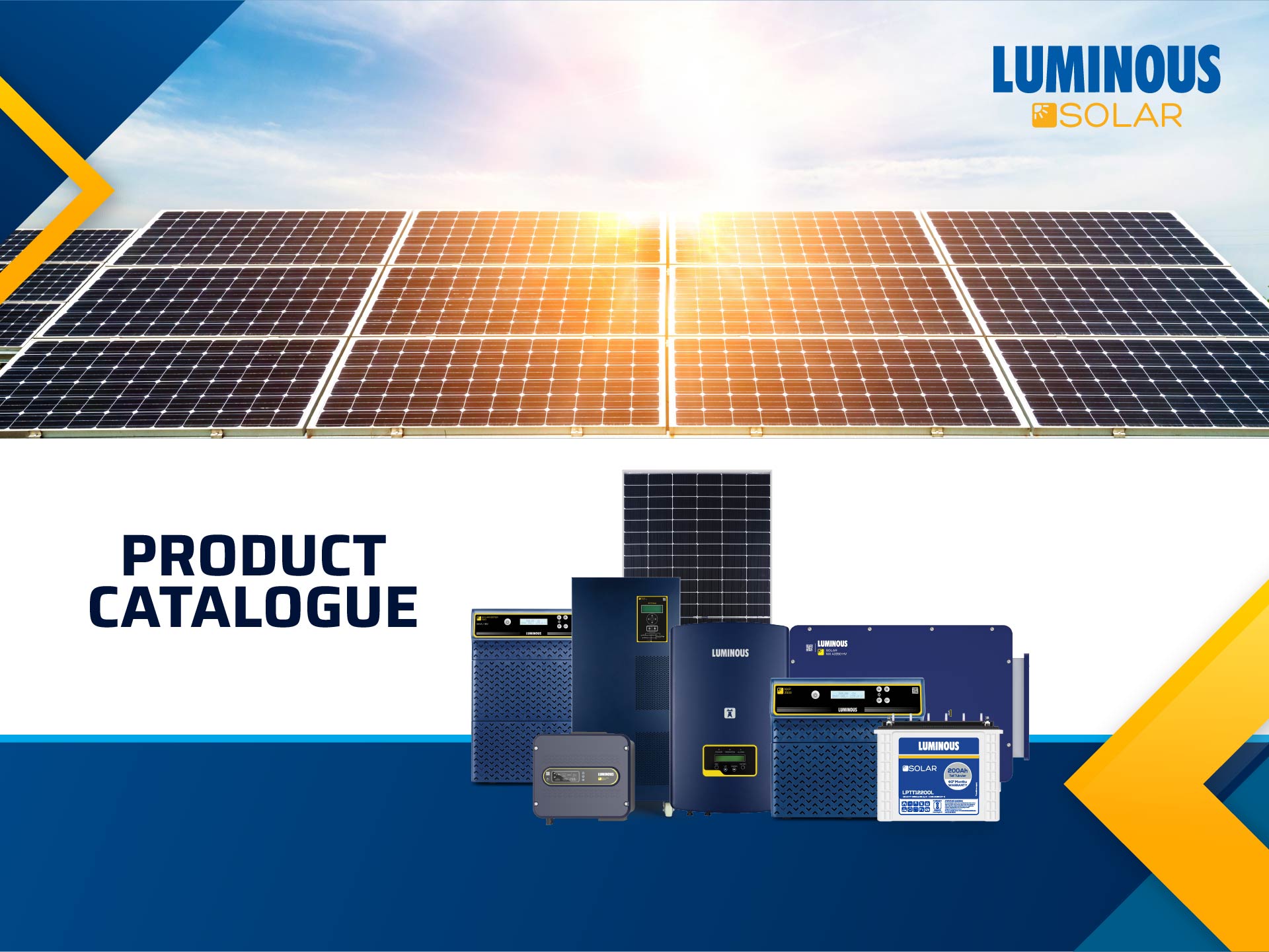 Luminous solar product catalogue